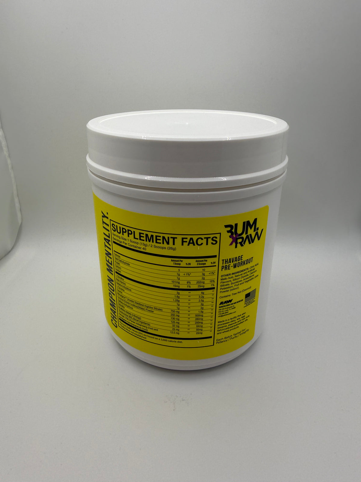 RAW Thavage Pre-Workout